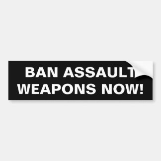 Autocollant De Voiture Interdire les armes d'assaut maintenant ! Sécurité