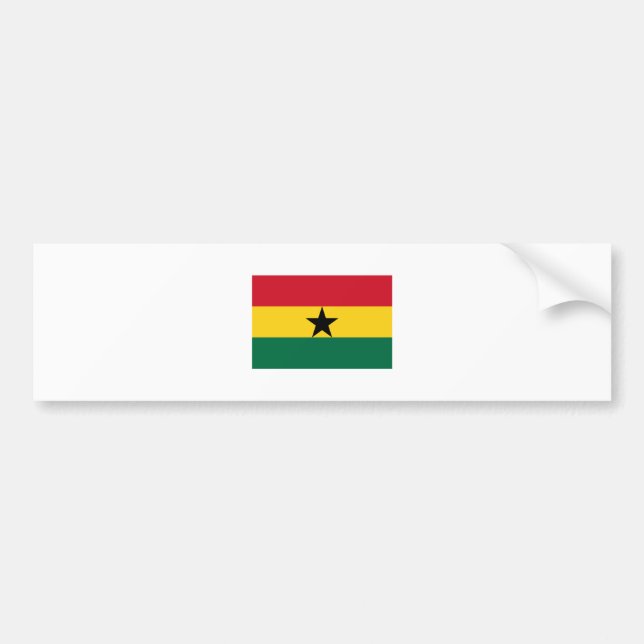 Autocollant De Voiture International de DRAPEAU du Ghana (Devant)