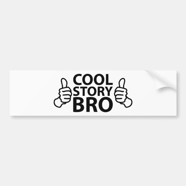 Autocollant De Voiture Internet frais Meme de Bro d'histoire (Devant)