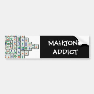 AUTOCOLLANT DE VOITURE INTOXIQUÉ DE MAHJONG