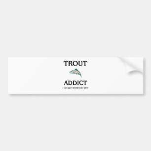 Autocollant De Voiture Intoxiqué de truite