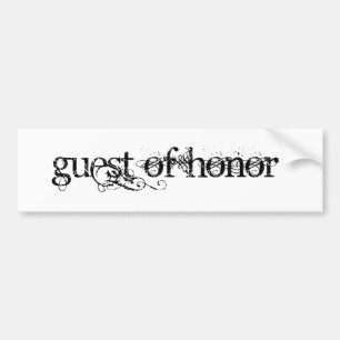Autocollant De Voiture Invité d'honneur