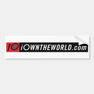 Autocollant De Voiture iOwnTheWorldBannerLogo
