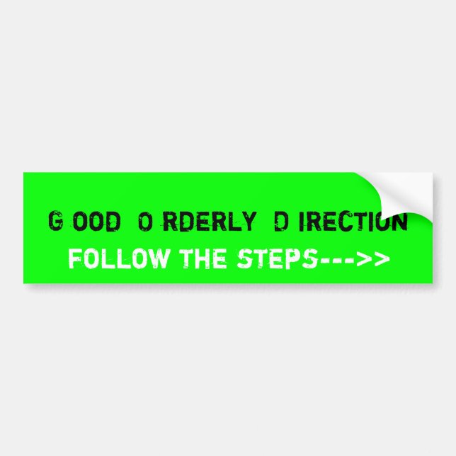 Autocollant De Voiture Irection de l'ood O rderly D de G (Devant)