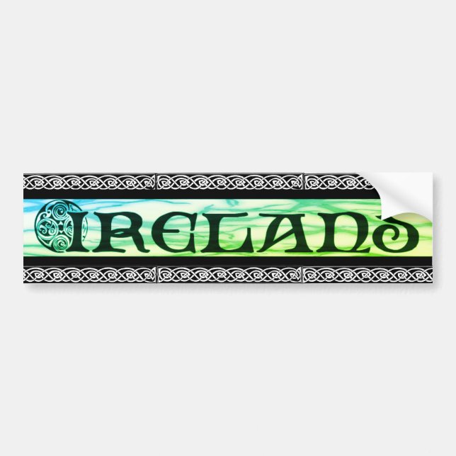 Autocollant De Voiture Ireland Sticker, autocollant, noeud celtique, (Devant)