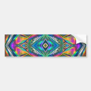 Autocollant De Voiture Iridescent Chrome Bumper Sticker