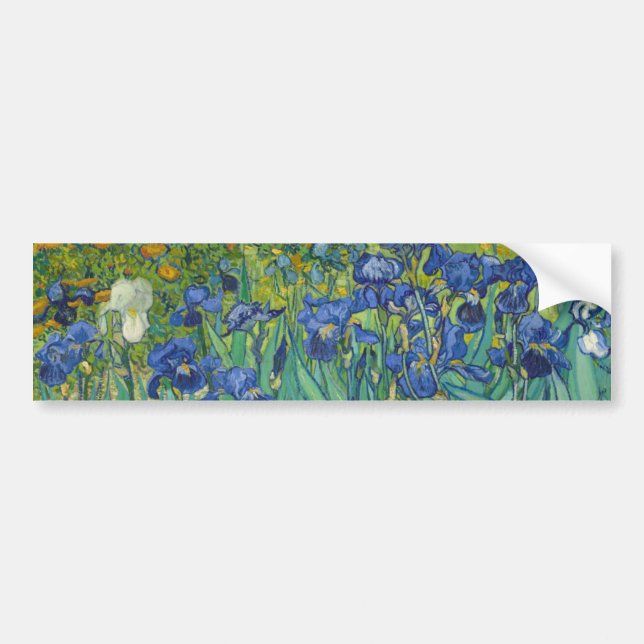 Autocollant De Voiture Iris par Vincent van Gogh 1889 (Devant)