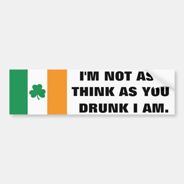 Autocollant De Voiture Irlandais (Devant)