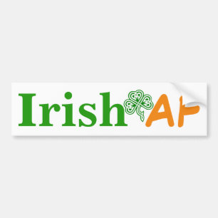 Autocollant De Voiture Irlandais AF drôle