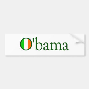 Autocollant De Voiture Irlandais d'Obama