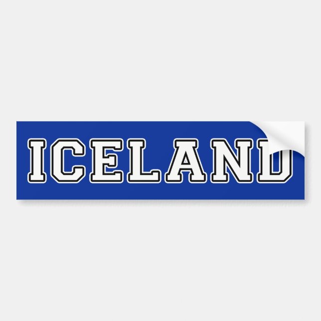 Autocollant De Voiture Islande (Devant)