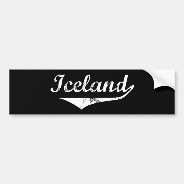 Autocollant De Voiture Islande (Devant)