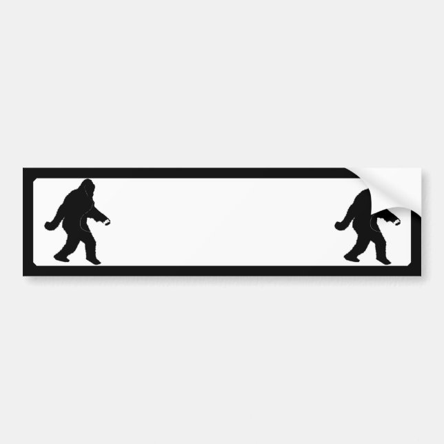Autocollant De Voiture iSquatch (Ajouter une couleur Arrière - plan) (Devant)