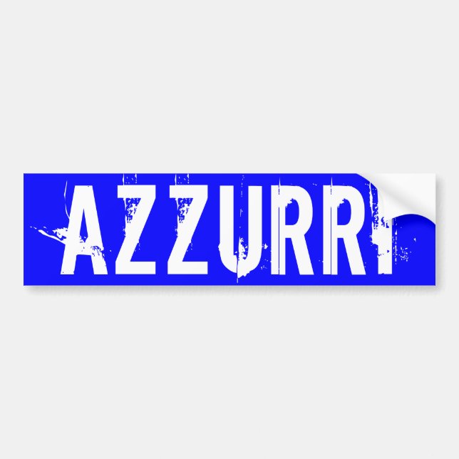 Autocollant De Voiture Italie "AZZURRI" (Devant)