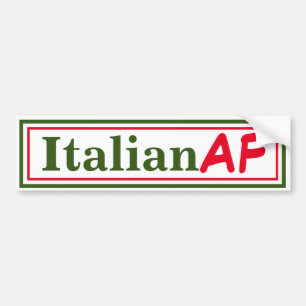 Autocollant De Voiture Italien AF Funny
