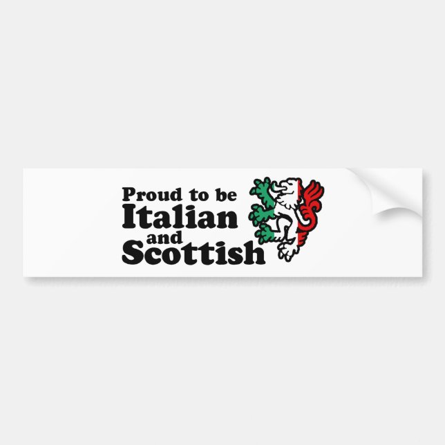 Autocollant De Voiture Italien écossais (Devant)