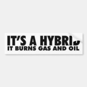 AUTOCOLLANT DE VOITURE IT'S A HYBRID