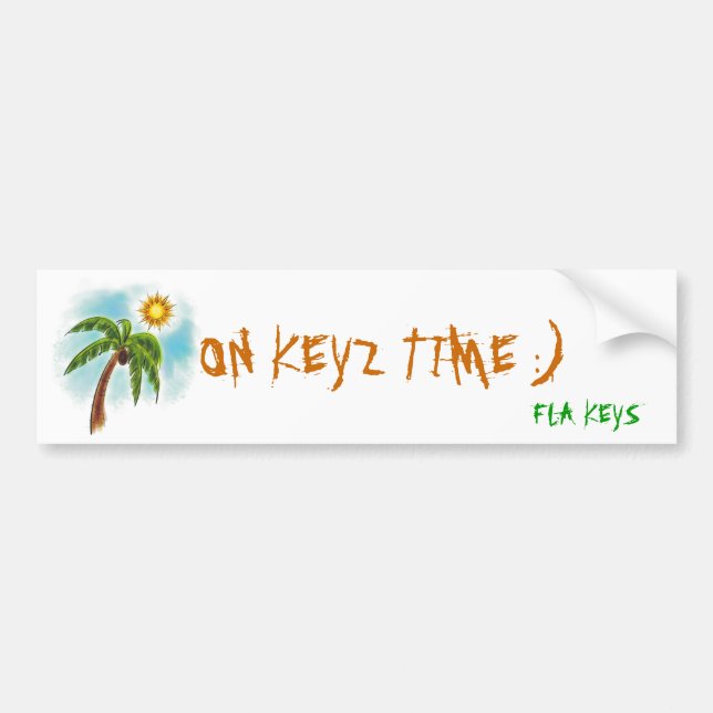 Autocollant De Voiture j0382594, le TEMPS de KEYZ :), CLÉS de FLA (Devant)