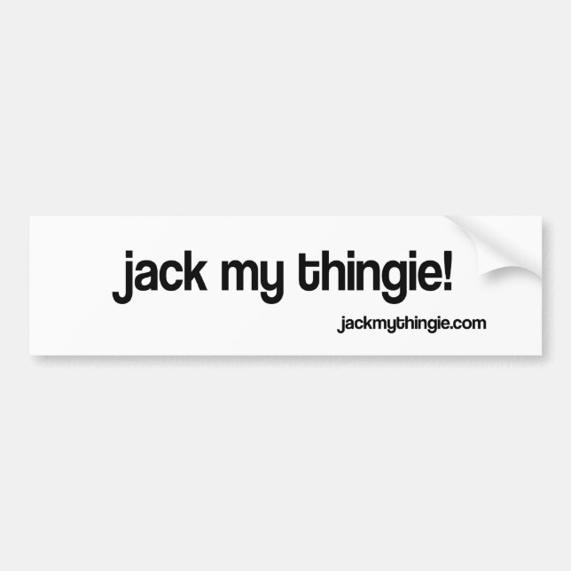 Autocollant De Voiture Jack mon adhésif pour pare-chocs de Thingie (Devant)