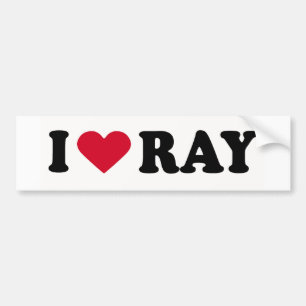 AUTOCOLLANT DE VOITURE J'ADORE RAY