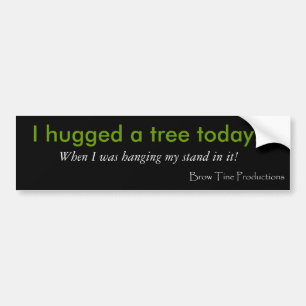 Autocollant De Voiture J'ai étreint un adhésif pour pare-chocs d'arbre