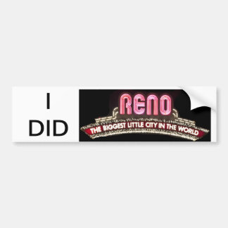 Autocollant De Voiture J'ai fait l'autocollant de bumer de Reno