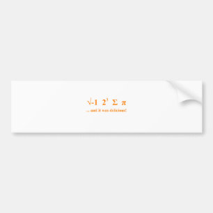 Autocollant De Voiture J'ai mangé pi
