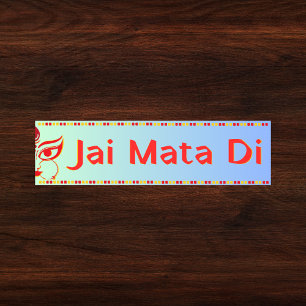 Autocollant De Voiture "Jai Mata Di" Maa Durga Hindu