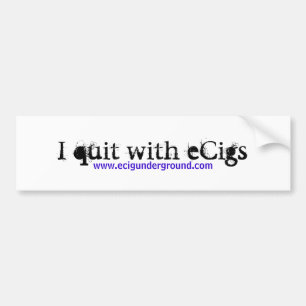 Autocollant De Voiture J'ai stoppé avec des eCigs - adhésif pour
