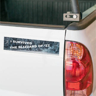Autocollant De Voiture J'Ai Survécu À Blizzard En 2022