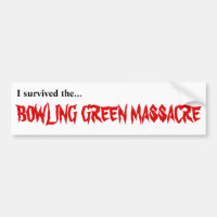 J'ai survécu à l'autocollant de massacre de