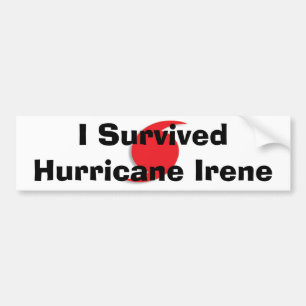 Autocollant De Voiture J'ai survécu au bumpersticker d'Irène