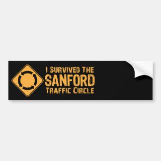 Autocollant De Voiture J'ai survécu au cercle de trafic de Sanford