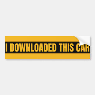 Autocollant De Voiture j'ai téléchargé cette voiture