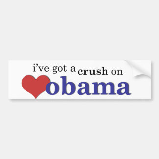 Autocollant De Voiture J'ai un écrasement sur Obama