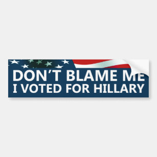 Autocollant De Voiture J'Ai Voté Pour Hillary