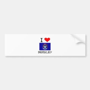 Autocollant De Voiture J'aime Berkley Michigan