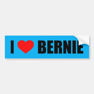 AUTOCOLLANT DE VOITURE "J'AIME BERNIE"