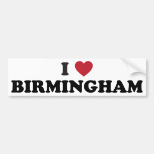 Autocollant De Voiture J'aime Birmingham Alabama