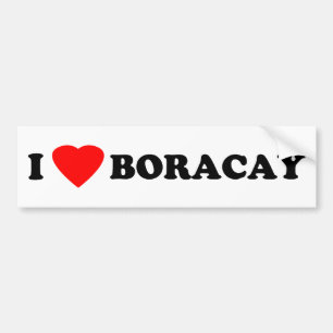 Autocollant De Voiture J'aime Boracay