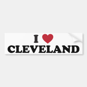 Autocollant De Voiture J'aime Cleveland Ohio