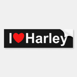 Autocollant De Voiture J'aime (coeur) Harley