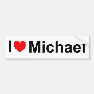Autocollant De Voiture J'aime (coeur) Michael