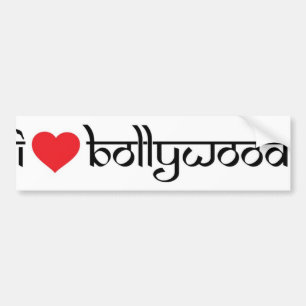 Autocollant De Voiture J'aime des adhésifs pour pare-chocs de Bollywood