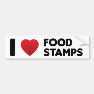 Autocollant De Voiture J'aime des coupons alimentaires