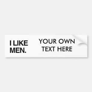 AUTOCOLLANT DE VOITURE J'AIME DES HOMMES