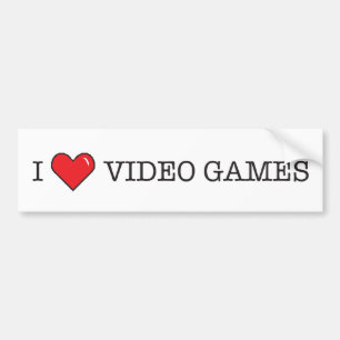 Autocollant De Voiture J'aime des jeux vidéo