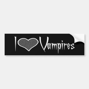 Autocollant De Voiture J'aime des vampires