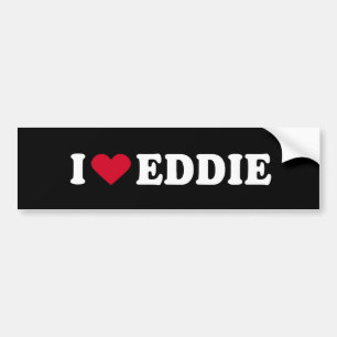 AUTOCOLLANT DE VOITURE J'AIME EDDIE