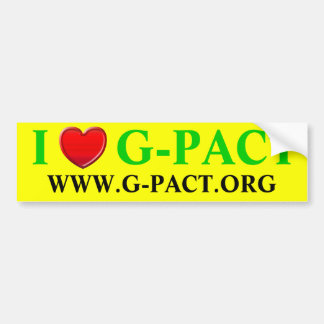 Autocollant De Voiture J'aime G-PACT.org